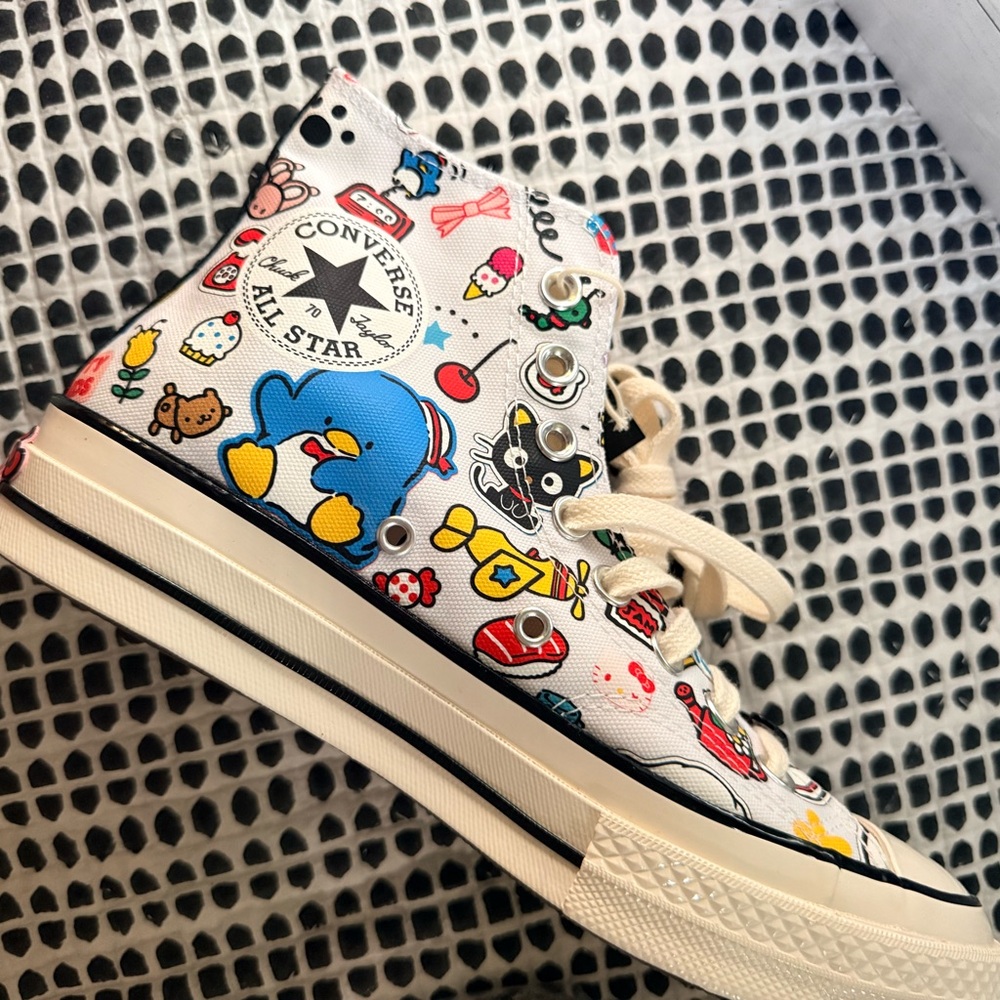Hello Kitty and Friends Sanrio Converse Chuck 70 Hi - White/Pink/Green